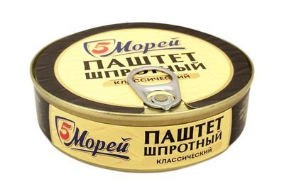 Паштет шпротный ГОСТ 170г. 5М (№2 ключ) 1/36