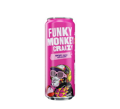 Газированный напиток Funky Monkey Crazy Личи-Питахайя  450мл