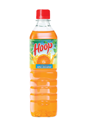 HOOP апельсиновый вкус (12 шт.) 0,5 л ПЭТ (МЕГАПАК) (нов. РЦ)