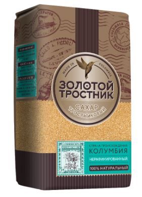 Сахар Золотой тростник тростниковый нерафинированный, 900г