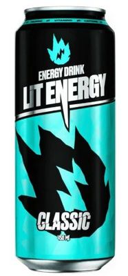 Энергетический напиток Lit Energy Classic со вкусом клюквы и барбариса ж/б 0,450 л