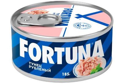 Тунец FORTUNA  рубленый в с/с 185гр.*24 ключ