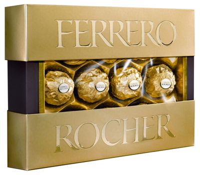 Конфеты Ferrero Rocher, молочный шоколад и лесной орех, 125г