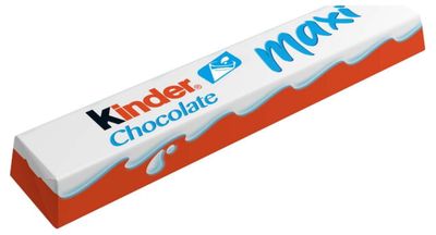 	 Шоколад молочный Kinder Maxi с молочной начинкой, 21 г
