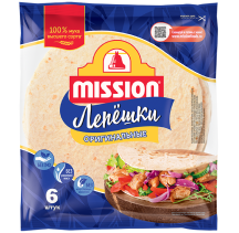 Лепёшки MISSION Оригинальные 8-дюйм.D 20 см 250 гр