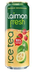 Напиток Laimon Fresh Черный чай Фейхоа-земляника 0,45 л 