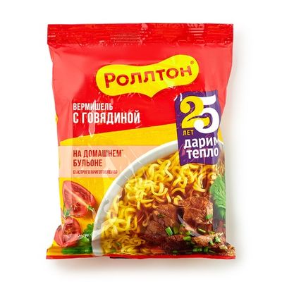Лапша Роллтон говядина дом.бульоне 42*60г