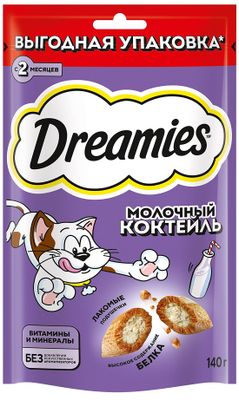 Лакомство для кош Dreamies с добавлением молока 12*140г