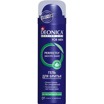 Гель для бритья DEONICA FOR MEN 200мл Для чувствительной кожи