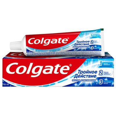 Зубная паста COLGATE Тройное Действ Экстра Отбел 100 мл