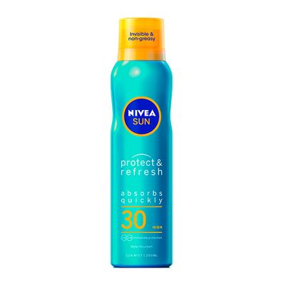 Сухой солнцезащитный спрей NIVEA 200мл Защита и Легкость SPF30