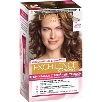 Краска для волос L'OREAL Excellence 600 Темно-русый