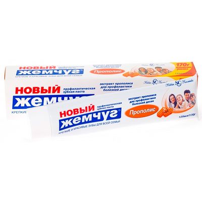 Зубная паста НОВЫЙ ЖЕМЧУГ 100мл Прополис
