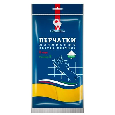 LOMBERTA Перчатки хозяйственные экстра прочные S (пара)