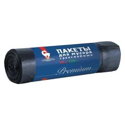 Пакеты для мусора LOMBERTA 10шт 120л Пакет для мусора 3х слойные
