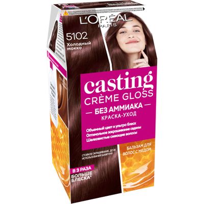 Краска для волос L'OREAL Casting Creme Gloss 5102 Хол.Мок.