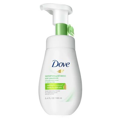 Мусс-пенка для умывания DOVE/ДАВ 160мл Матирующий