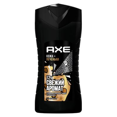Гель для душа AXE/АКС 250мл Кожа и печеньки