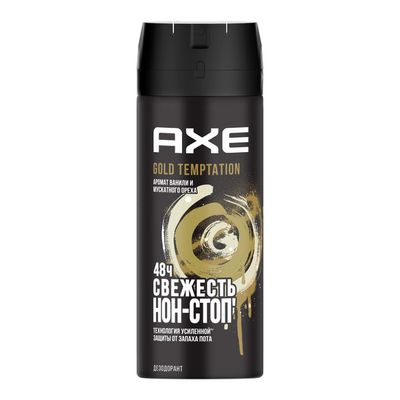 Дезодорант для тела AXE 150мл мужской Gold Temptation спрей