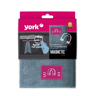 YORK 1шт Салфетка из микрофибры МагнитСистема