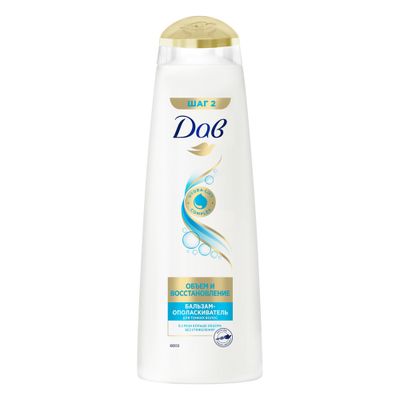 Бальзам-ополаскиватель для волос DOVE/ДАВ HAIR THERAPY 350мл Объем и восстановление