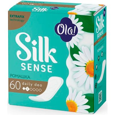 Ежедневные женские прокладки OLA! SILK SENSE Daily Deo 60шт Ромашка