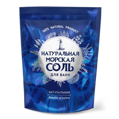 Соль для ванн Натуральная морская соль 1100г
