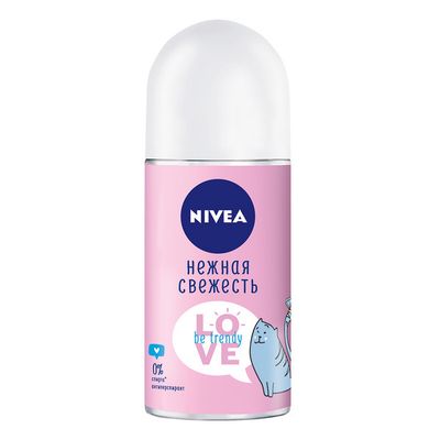 Дезодорант для тела NIVEA 50мл LOVE Be Trendy Нежная Свежесть ролик