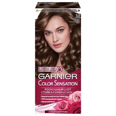 Краска для волос GARNIER Color Sensation 110мл 5.0 Светлый каштановый