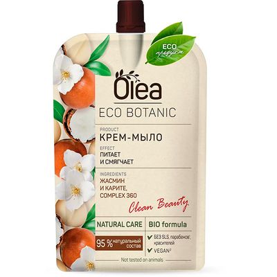 Мыло жидкое OLEA Eco Botanic Крем-мыло Жасмин и Карите дой-пак 450мл КК/14