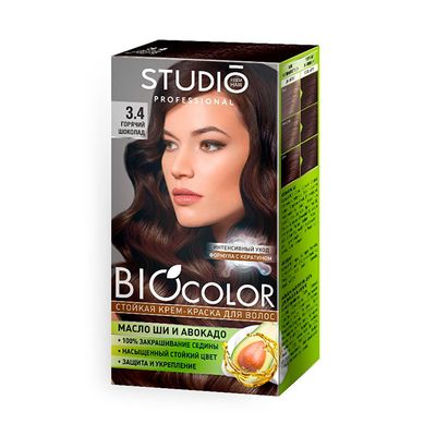 Крем-краска для волос Biocolor 50/50/15мл 3.4 Горячий шоколад