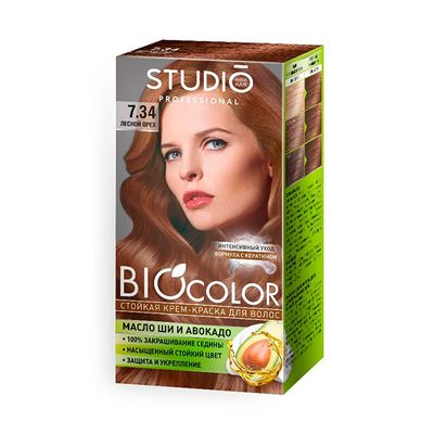 Крем-краска для волос Biocolor 50/50/15мл 7.34 Лесной орех