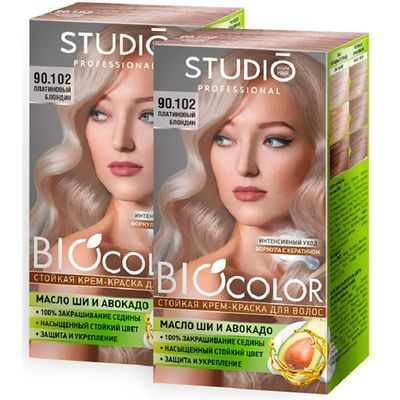 Крем-краска для волос Biocolor 50/50/15мл 90.102 Платиновый блондин