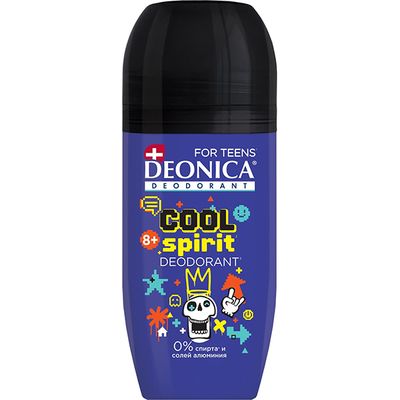 Дезодорант для тела DEONICA FOR TEENS 50мл Cool Spirit 8+ ролик