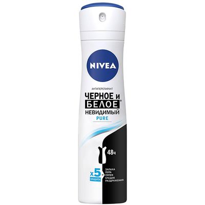 Дезодорант для тела NIVEA 150мл спрей Pure*6