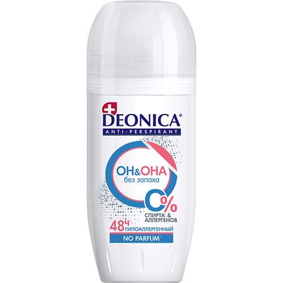 Дезодорант для тела DEONICA 50мл FOR MEN&WOMEN  Антиперспирант ОН&ОНА ролик