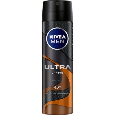 Дезодорант для тела NIVEA 150мл спрей ULTRA CARBON*6