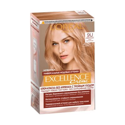 Краска для волос L'OREAL EXCELL UNIV NUDES 9U универсальный очень светло-русый