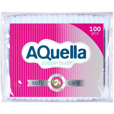 Ватные палочки AQUELLA 100шт п/э КК/120