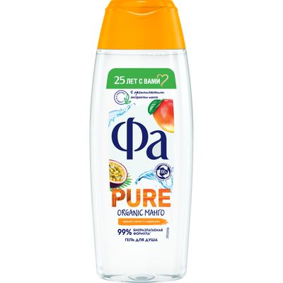 Гель для душа ФА 250мл Pure Freshness Organic Манго НОВИНКА