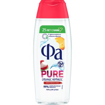 Гель для душа ФА 250мл Pure Freshness Organic Персик НОВИНКА
