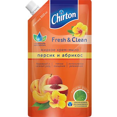 Жидкое крем-мыло CHIRTON 500мл Персик и абрикос