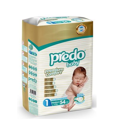 Подгузники для детей PREDO Baby 54шт №1 (2-5кг)