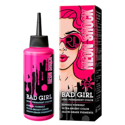 Оттеночный бальзам для волос Bad Girl 150мл Neon Shock (неоновый розовый)*6