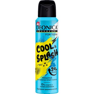 Дезодорант DEONICA FOR TEENS 150мл спрей Cool & Splash 12+