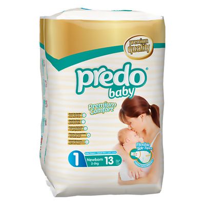 Подгузники для детей PREDO Baby 13шт №1 (2-5кг)