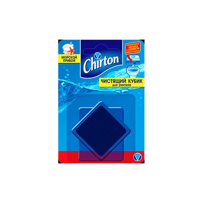 Чистящее средство CHIRTON 2х50г Чистящий кубик для унитаза Морской Прибой*12