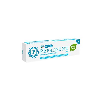 PRESIDENT 32г Зубная паста детская Zero 0+