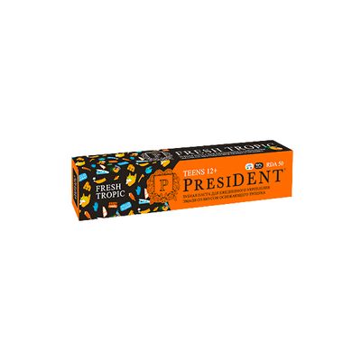 Зубная паста PRESIDENT 70г Fresh tropic 12+