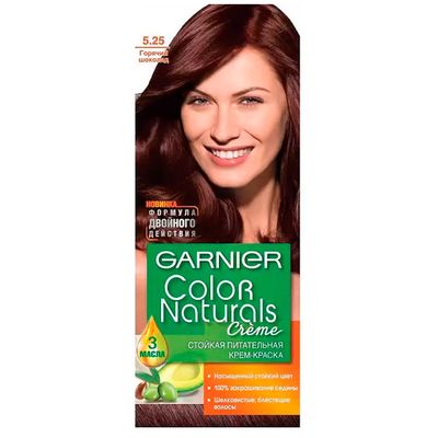 Краска для волос GARNIER Color Naturals 110мл 5.25 Горячий шоколад*6